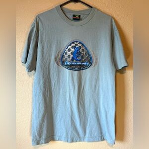 Vintage Gecko Hawaii Shirt Blue - Mens- Medium